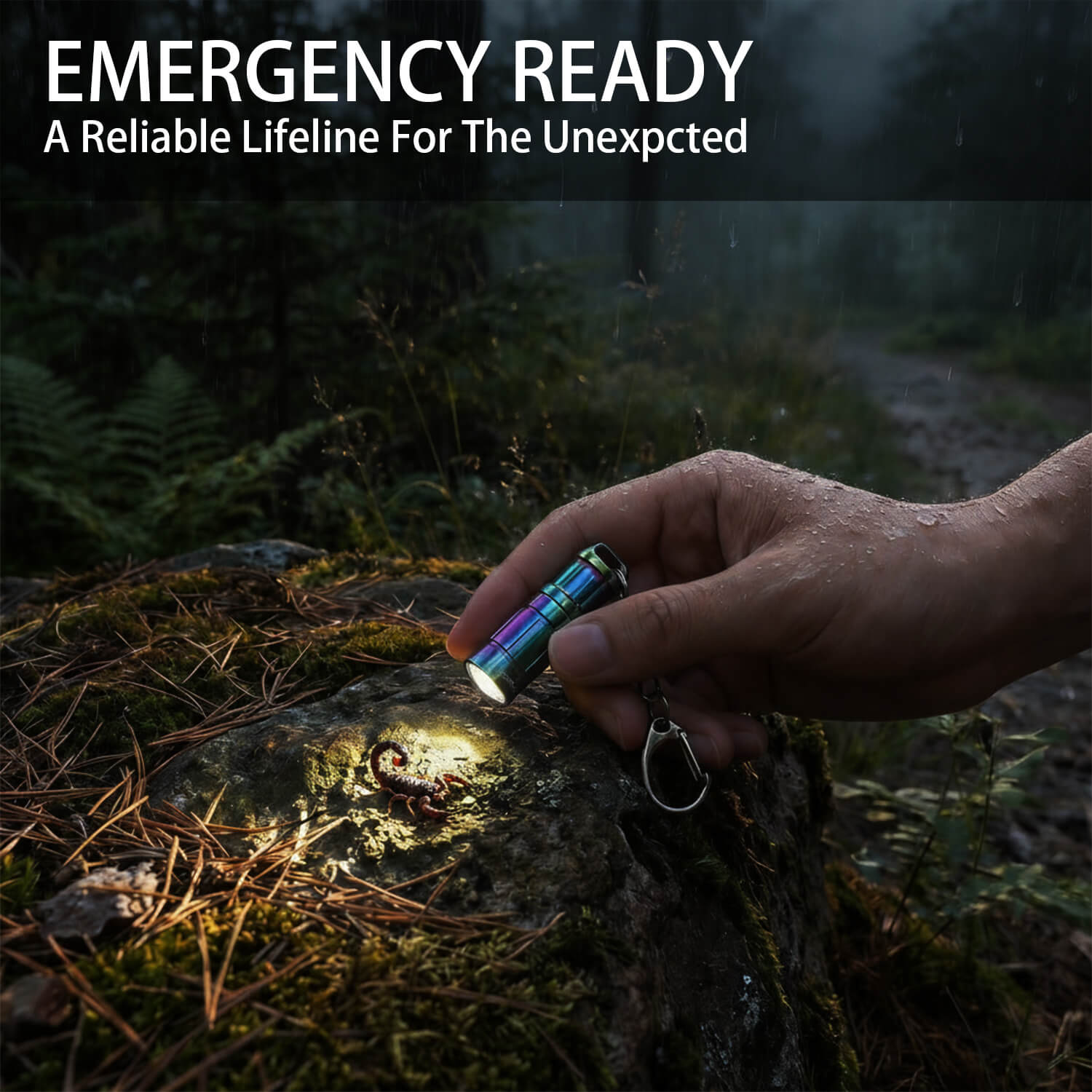 E1 smallest keychain flashlight