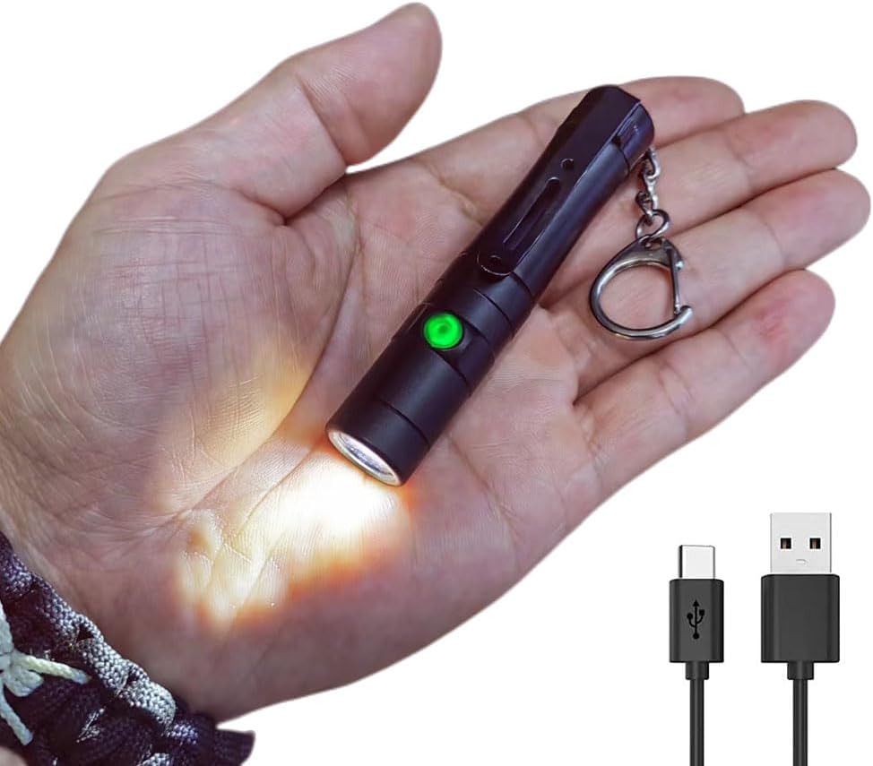 U1 10440 迷你可充电钥匙扣 EDC 手电筒