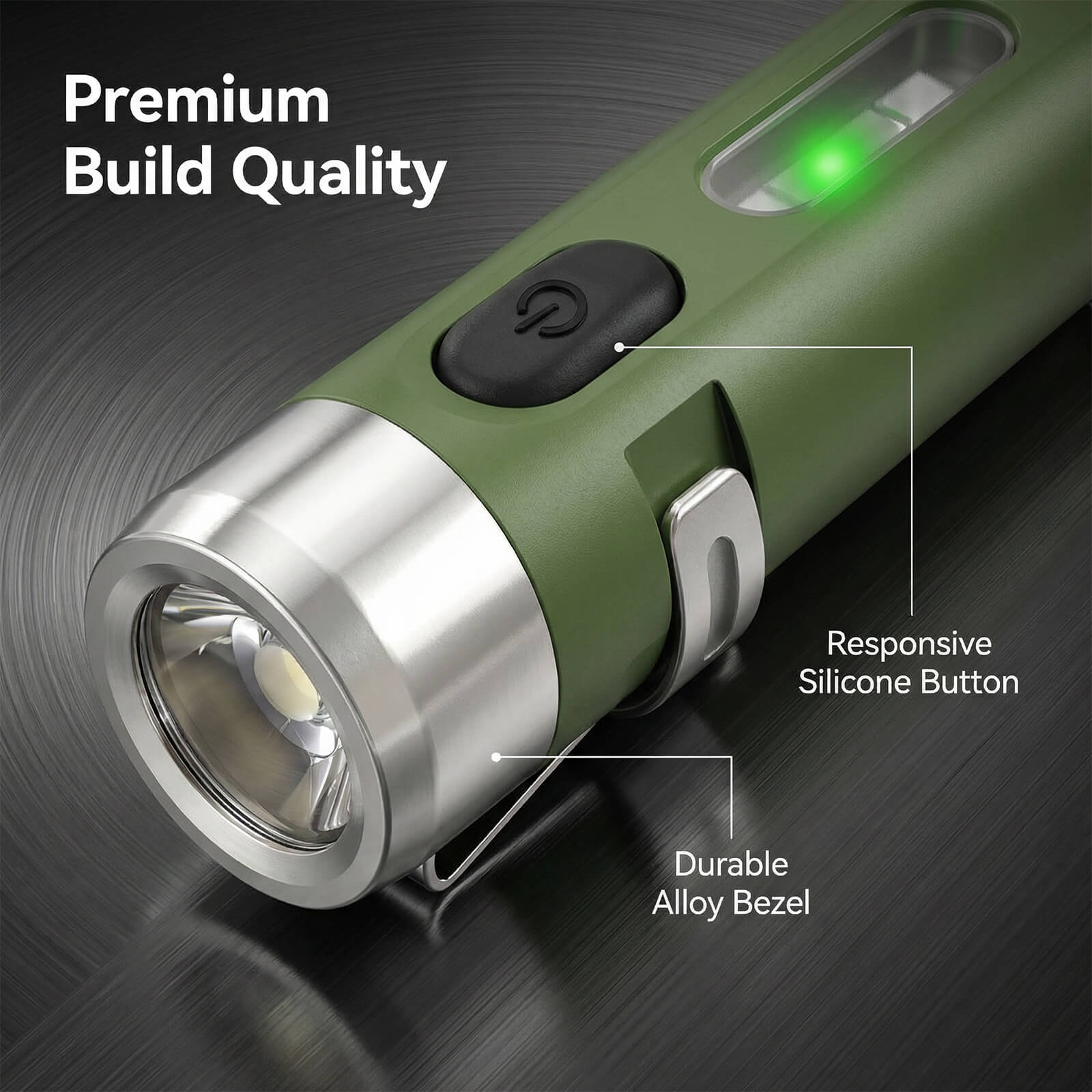 M1 Multi-functional Mini EDC Rechargeable Magnetic Keychain Flashlight