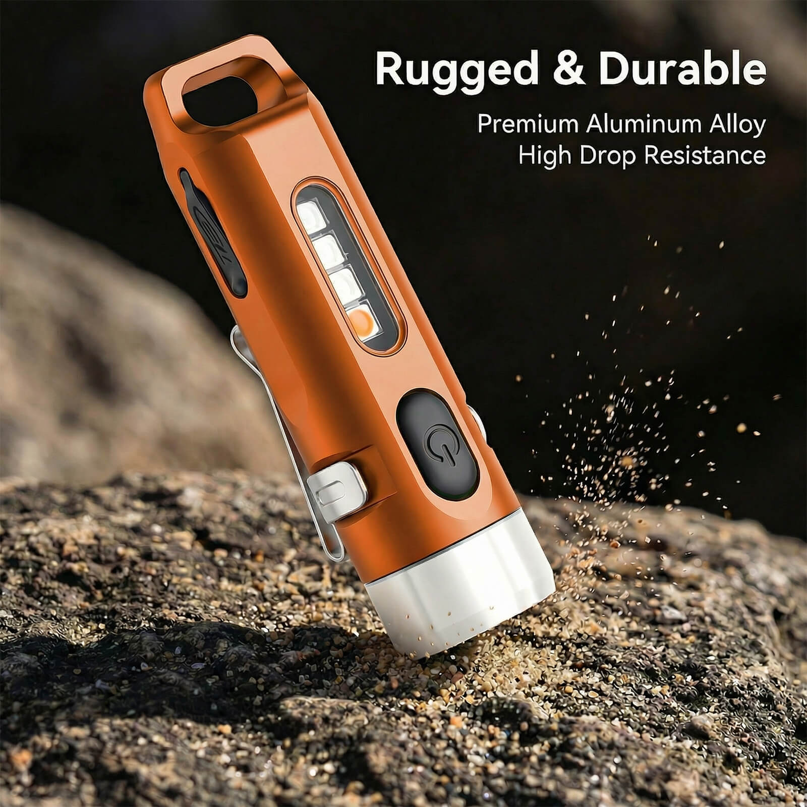 M1 Multi-functional Mini EDC Rechargeable Magnetic Keychain Flashlight