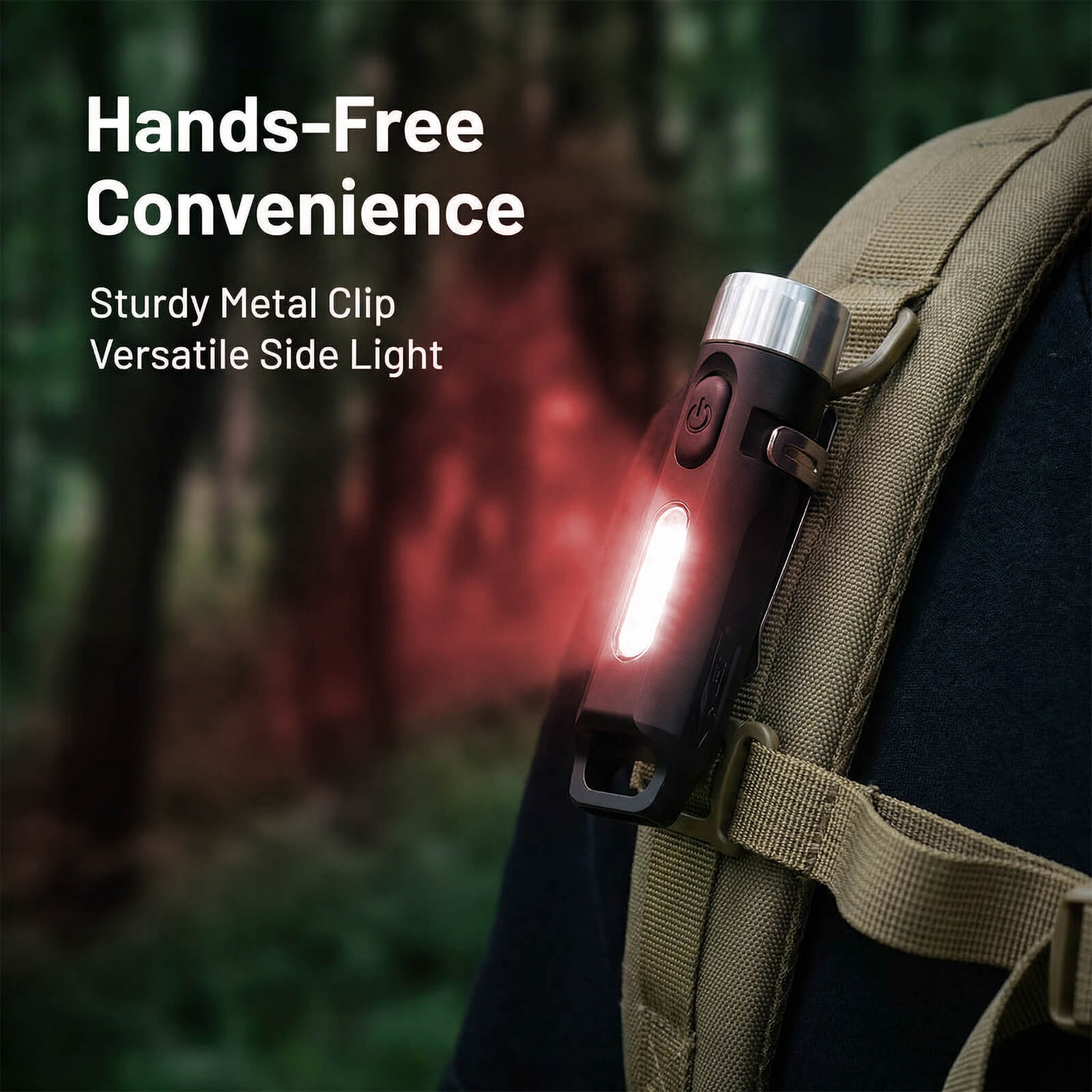 M1 Multi-functional Mini EDC Rechargeable Magnetic Keychain Flashlight