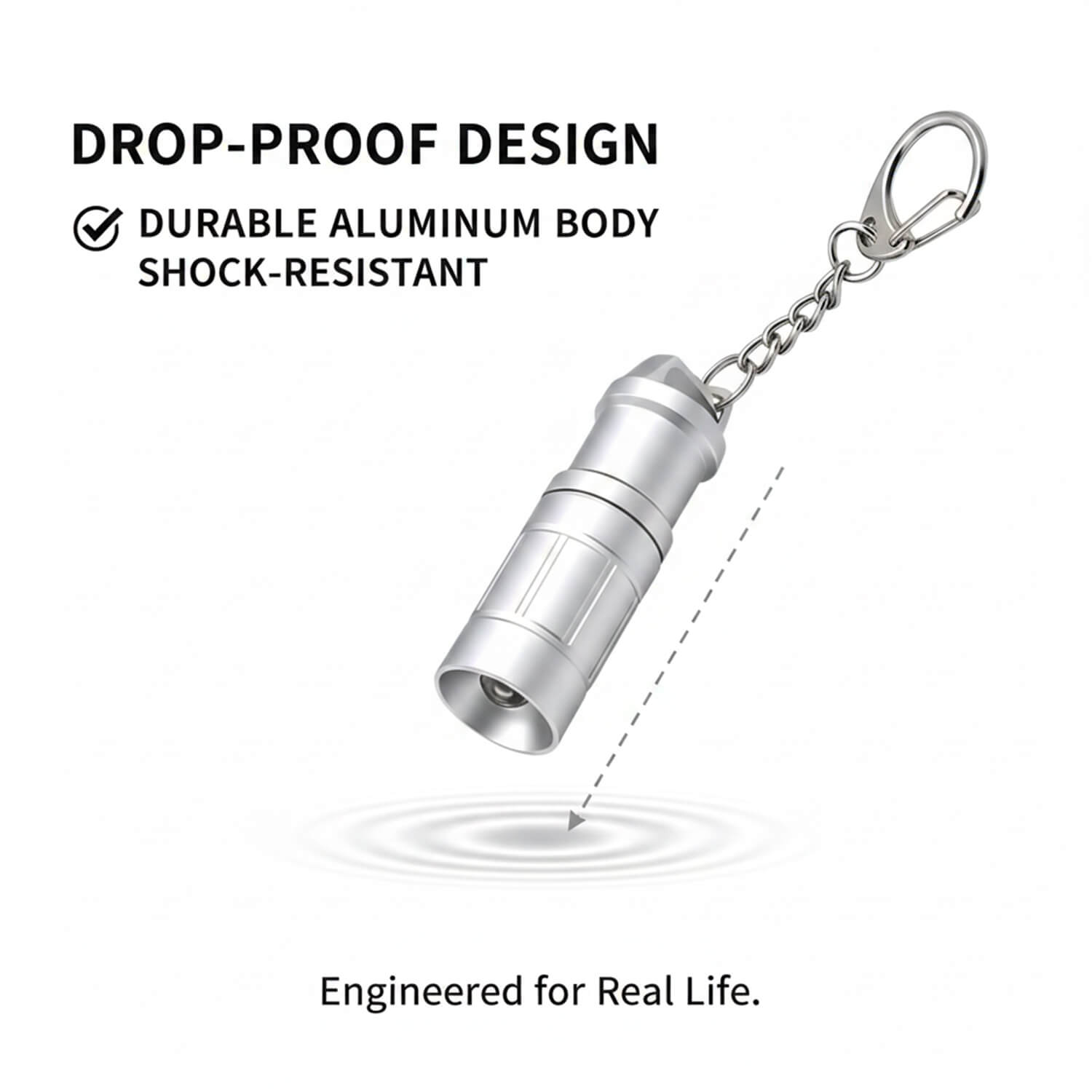 E1 smallest keychain flashlight