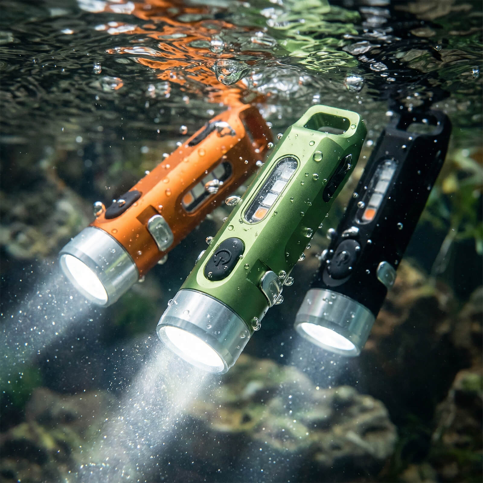 M1 Multi-functional Mini EDC Rechargeable Magnetic Keychain Flashlight