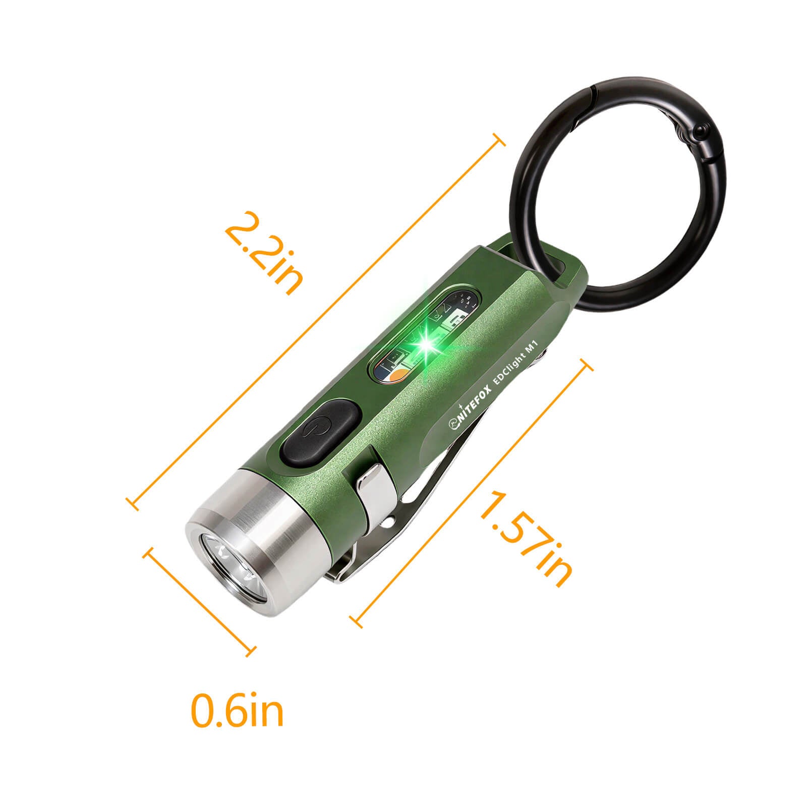 M1 Multi-functional Mini EDC Rechargeable Magnetic Keychain Flashlight