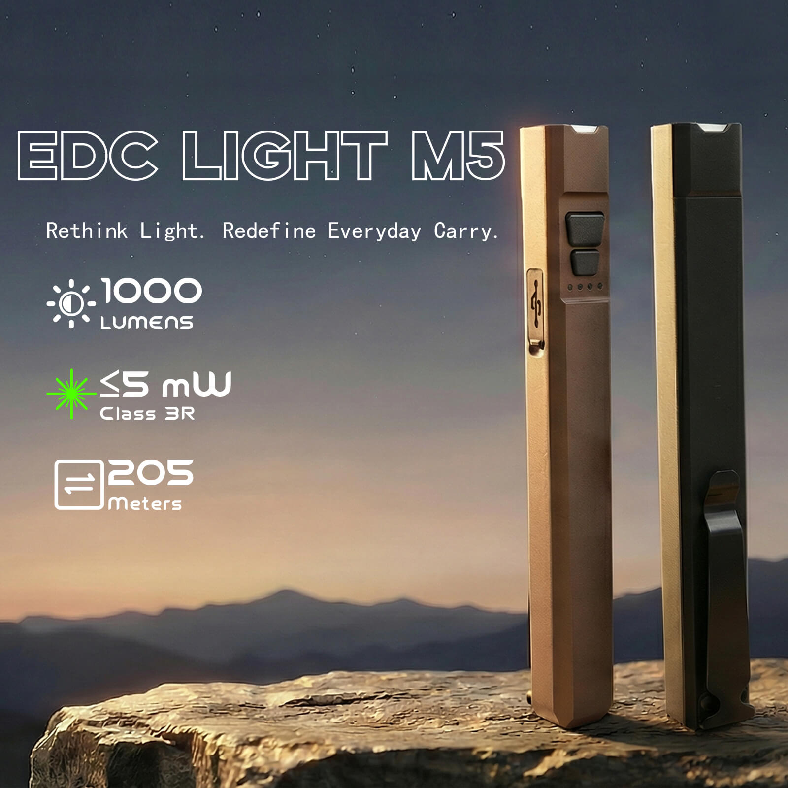 Nitefox  M5  EDC Pocket Flashlight
